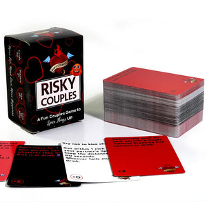 
                  
                    Load image into Gallery viewer, RISKY COUPLES - Fun Couples Game for Date Night 150 Spicy Dares Questions
                  
                